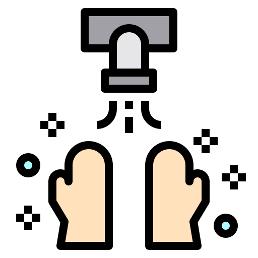 Hand washing Payungkead Lineal Color icon