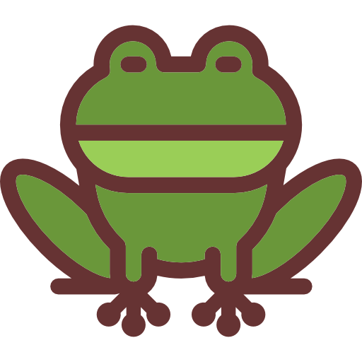 Frog Detailed Rounded Lineal color icon