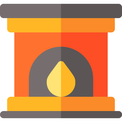 kamin Basic Rounded Flat icon