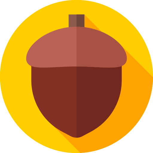 도토리 Flat Circular Flat icon