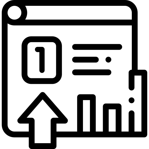 ranking Detailed Rounded Lineal Ícone