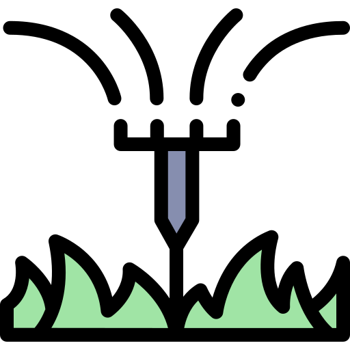 sprinkler Detailed Rounded Lineal color icon