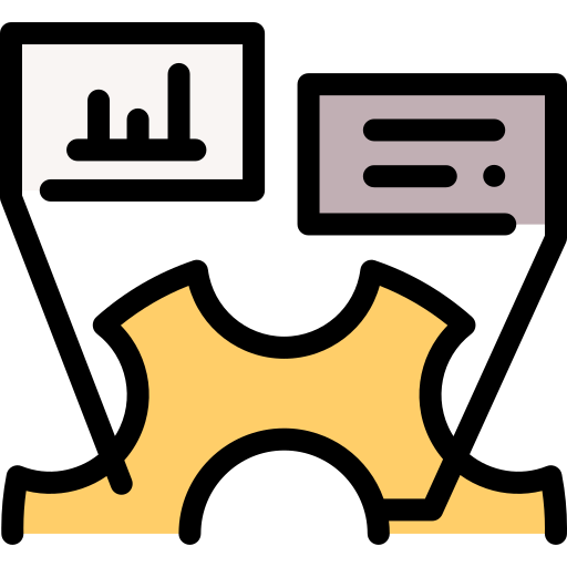 모니터링 Detailed Rounded Lineal color icon