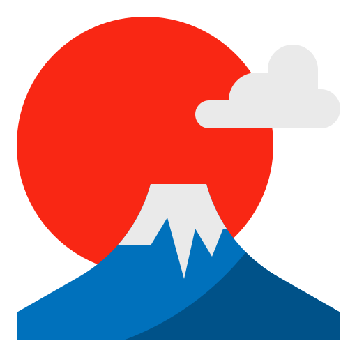 富士山 mynamepong Flat icon