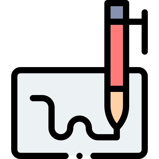 podpis Detailed Rounded Lineal color ikona