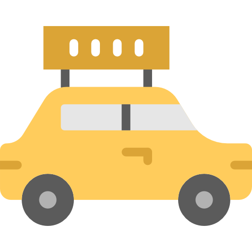 taxi Basic Miscellany Flat icon