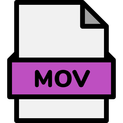 Mov file Generic Outline Color icon