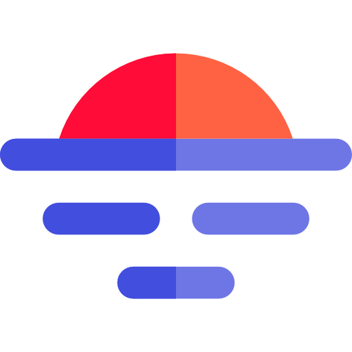 Sunset Basic Rounded Flat icon