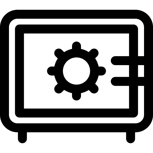 strongbox Basic Rounded Lineal Ícone