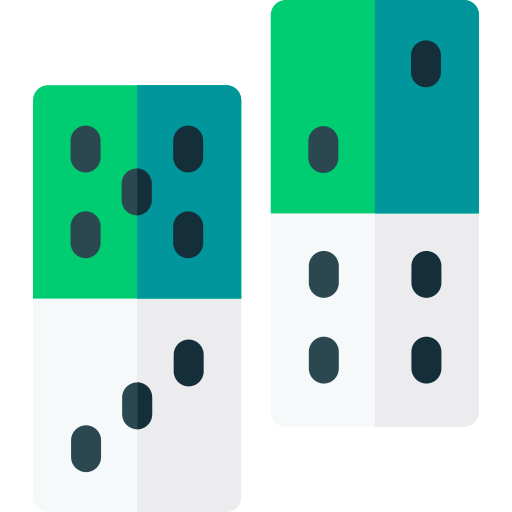 Dominoes Basic Rounded Flat icon