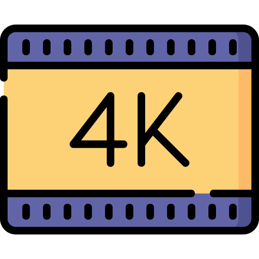 4k-film Special Lineal color icoon