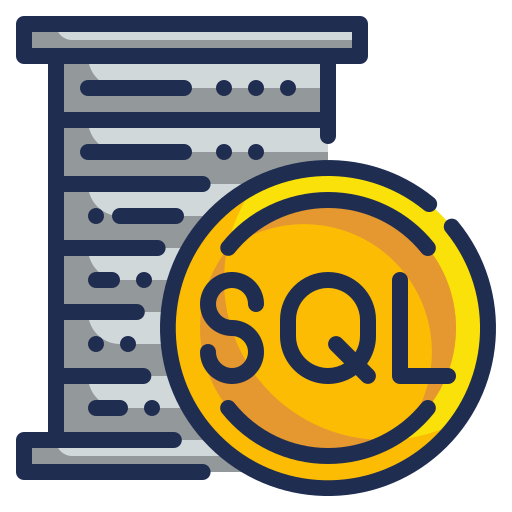 sql server Wanicon Lineal Color icon