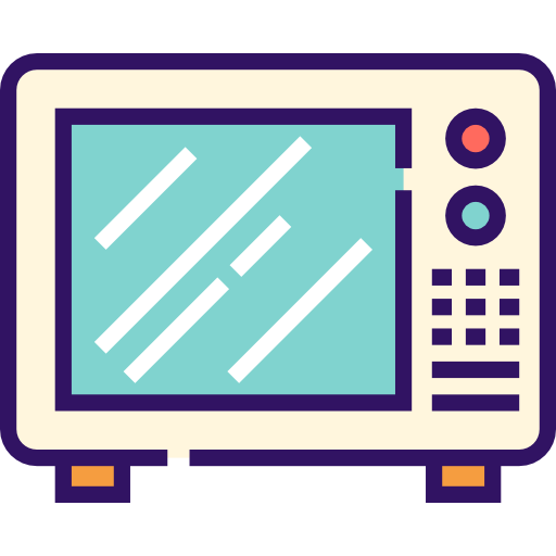 mikrowelle Detailed Straight Lineal color icon