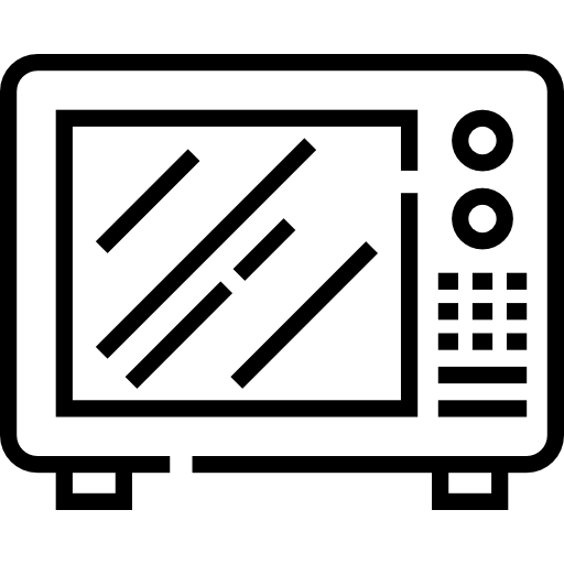 forno a microonde Detailed Straight Lineal icona
