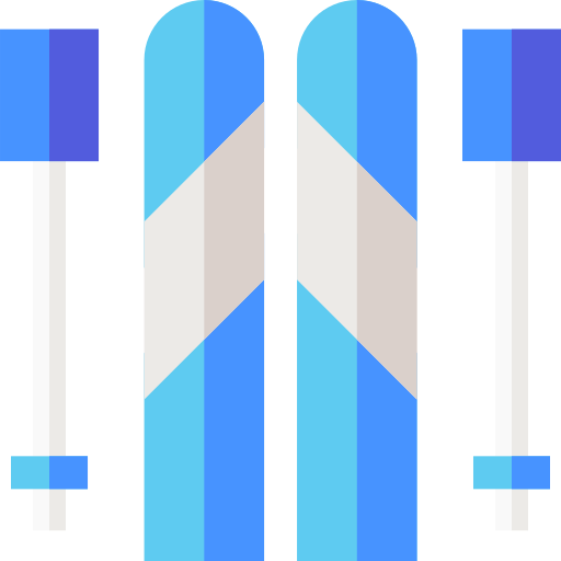 ski Basic Straight Flat icon