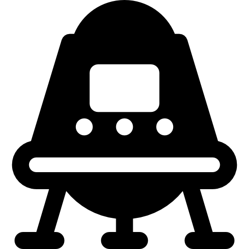 Space capsule Basic Rounded Filled icon