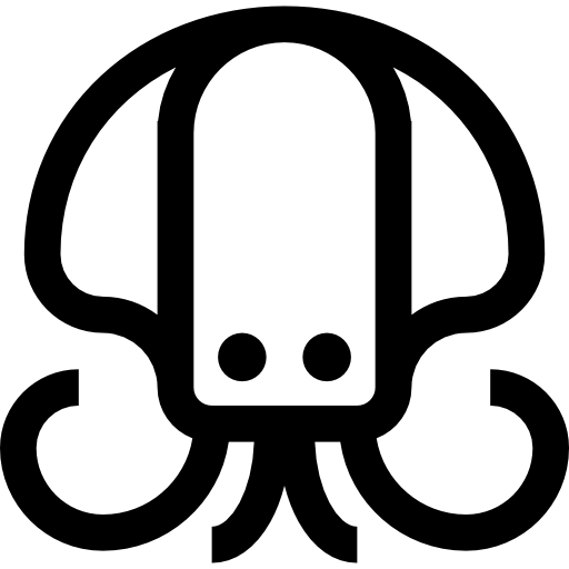 Squid Basic Straight Lineal icon