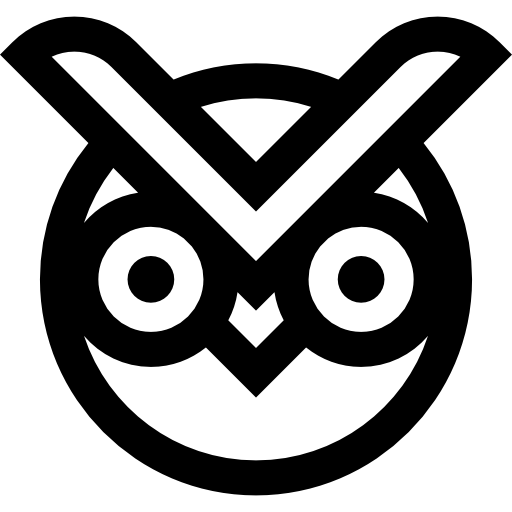 Owl Basic Straight Lineal icon