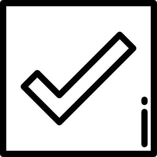 controllato Detailed Rounded Lineal icona