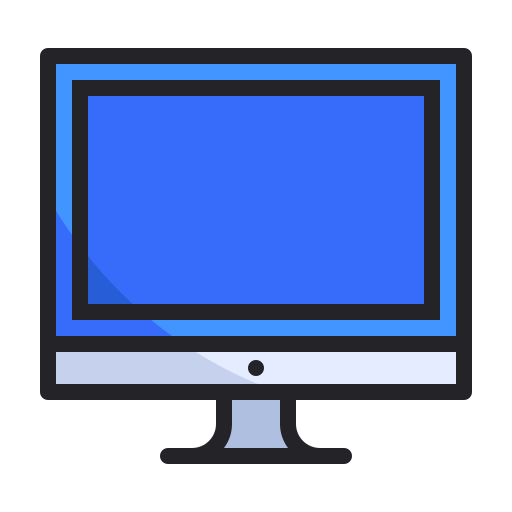 monitor Generic Outline Color icon