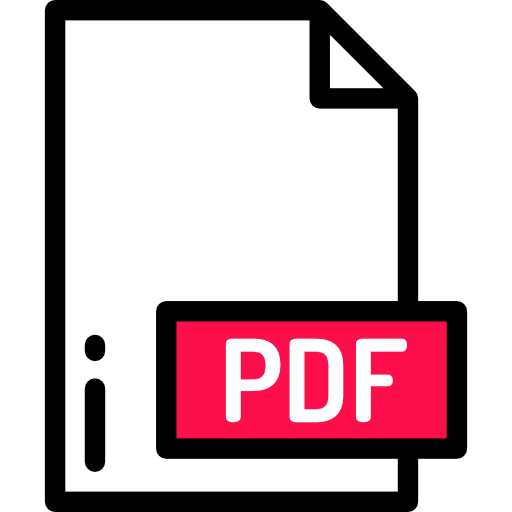 Pdf Detailed Rounded Lineal color icon