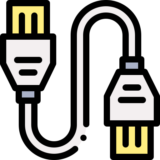 Hdmi cable Detailed Rounded Lineal color icon