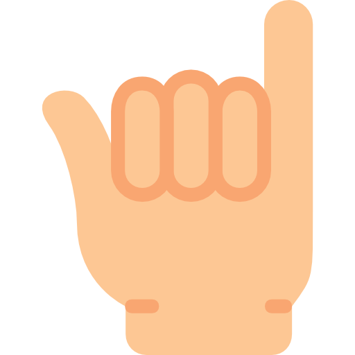 finger Basic Miscellany Flat icon