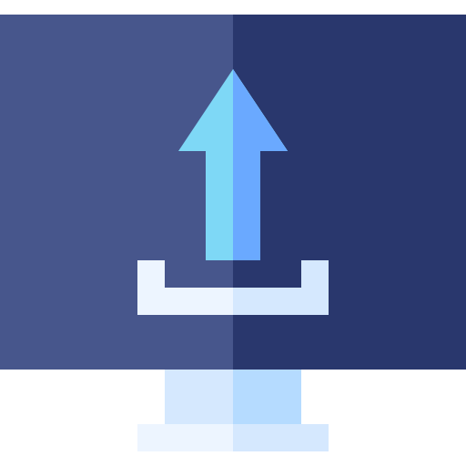 hochladen Basic Straight Flat icon