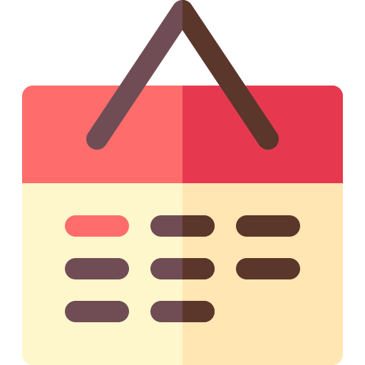 Calendar Basic Rounded Flat icon