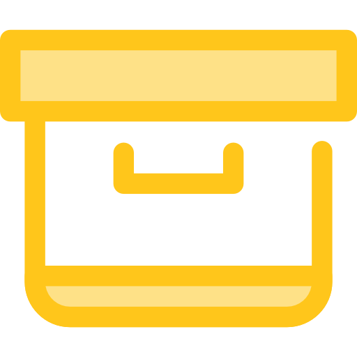 Box Monochrome Yellow icon