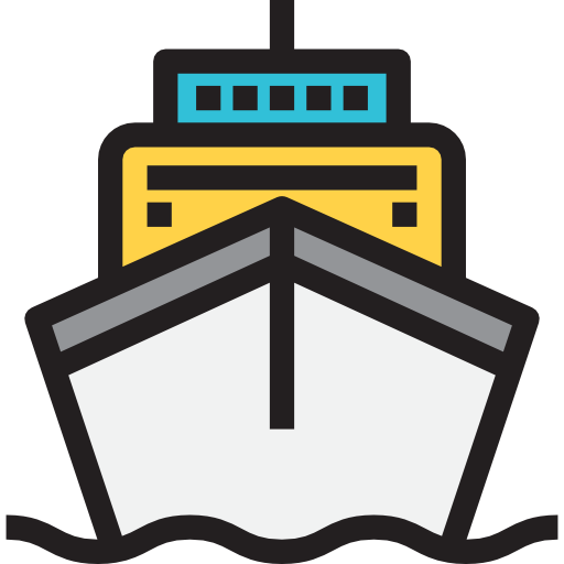 Ship Detailed Straight Lineal color icon