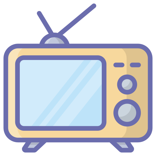 televisione Generic Outline Color icona