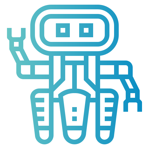 roboter Smalllikeart Gradient icon