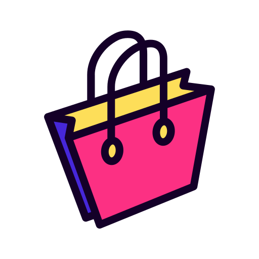 Shopping bag Generic Outline Color icon