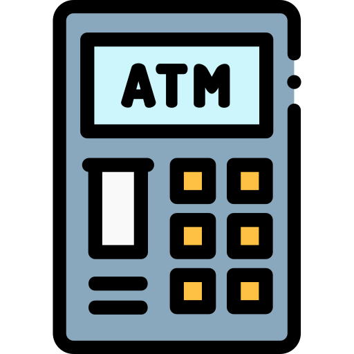 Atm Detailed Rounded Lineal color icon