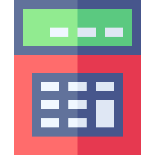 calculatrice Basic Straight Flat Icône