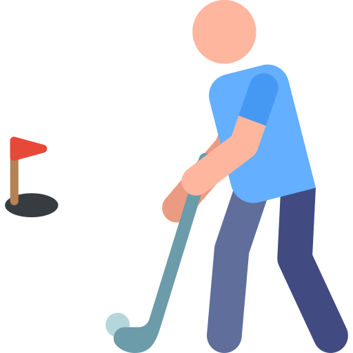 Golfer Pictograms Colour icon