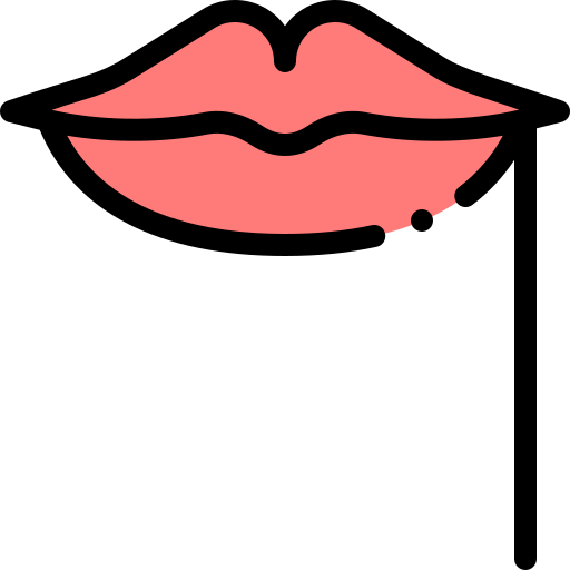 Lips Detailed Rounded Lineal color icon