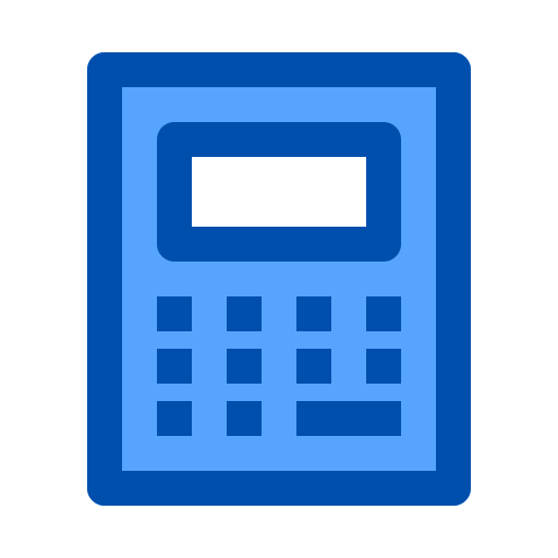 Calculator Generic Blue icon