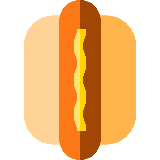 Hot dog Basic Straight Flat icon