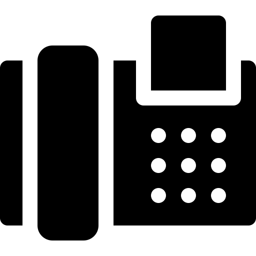 fax Basic Rounded Filled Icône