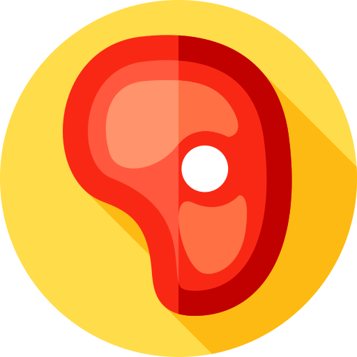 steak Flat Circular Flat icon