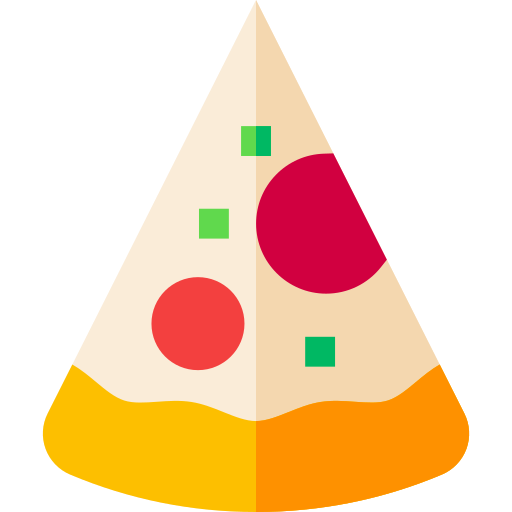 pizza Basic Straight Flat Ícone