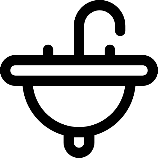 Sink Basic Rounded Lineal icon