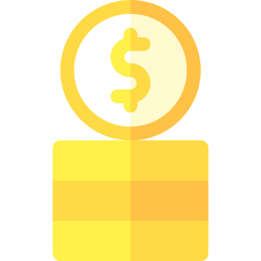 moedas Basic Rounded Flat Ícone