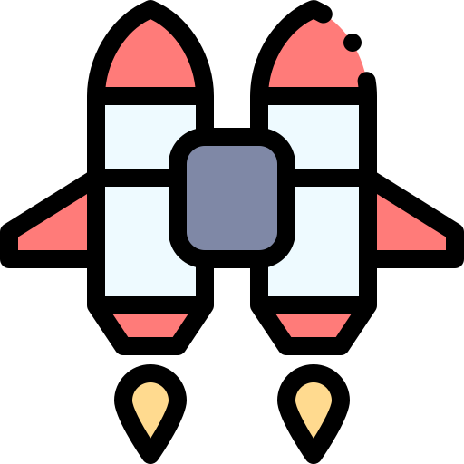 Jetpack Detailed Rounded Lineal color icon