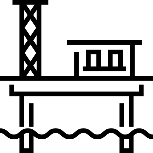 plataforma de petróleo Detailed Straight Lineal Ícone