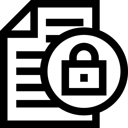 dados criptografados Basic Straight Lineal Ícone