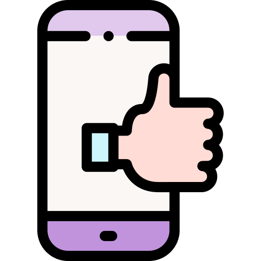 Thumbs up Detailed Rounded Lineal color icon