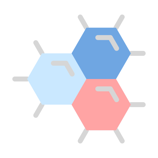 structure moleculaire Generic Flat Icône